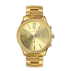 46856-25 - Reloj Viceroy de Mujer. Esfera redonda de color dorado 