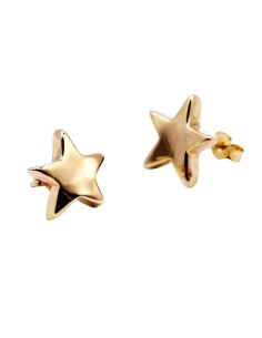 ARESF466-074/A - Pendientes de oro en forma de estrella.