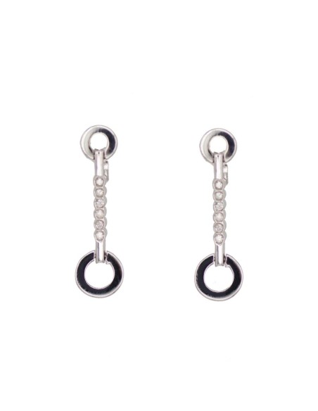 Z-53551 - Pendientes de oro blanco con 12 brillantes