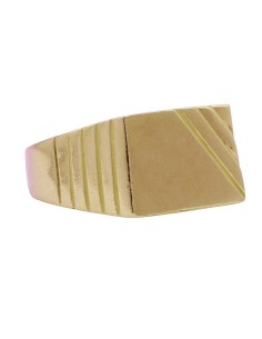 Z-42711 - Sello de oro de 18 kilates con frontal de 17x11,8 mm y superficie para grabar 2