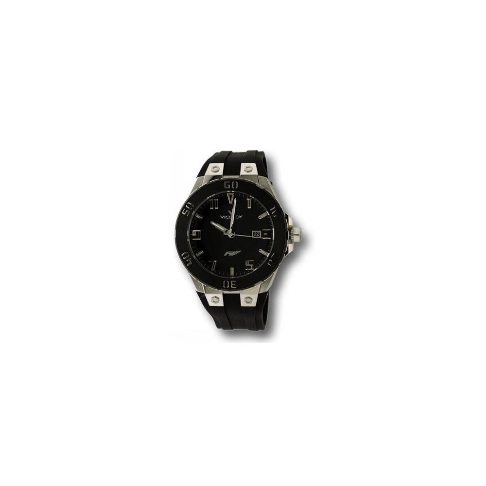 47673-55 - Reloj Viceroy de Hombre. Caja de Acero e Ip negro. Correa de caucho  Negra. Esfe