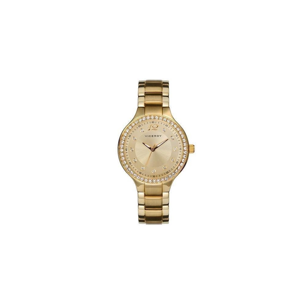 47796-25 - Reloj Viceroy de Mujer. Esfera redonda de color dorado 