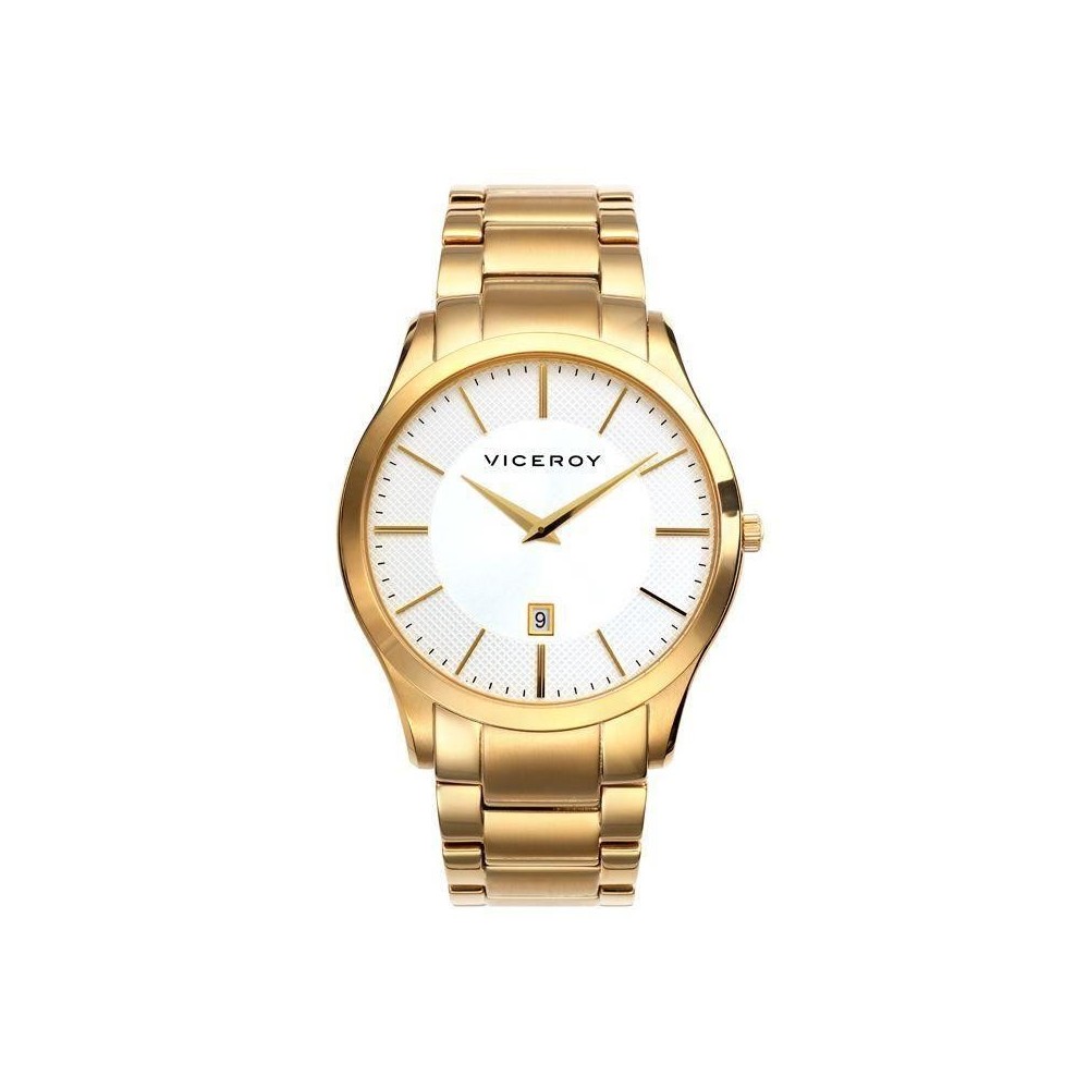 47799-27 - Reloj Viceroy de Hombre. brazalete de acero PVD. Esfera redonda de color Blanco.