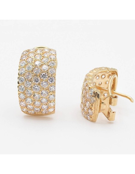 136676 - Pendientes de oro amarillo de 18k con circonitas