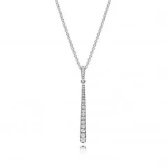Collar Estrella Fugaz de plata con cadena 60 cm
