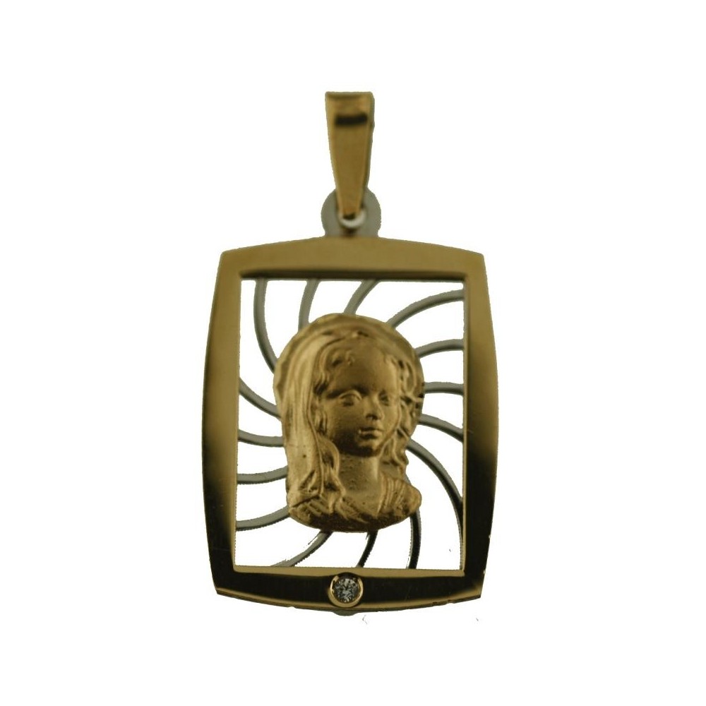 M-120793 - Medalla de oro rectangular