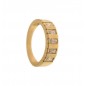 136680 - Anillo de oro amarillo con 5 circonitas talla baguette