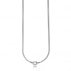 Collar de plata con ciere Pandora 45 cm